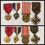 Lot-4-Médailles-14-18-Médaille-Militaire-Croix-de